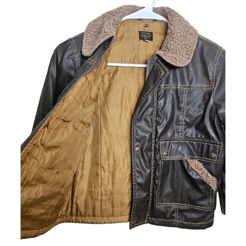 Microbe By Grant Kids Brown Coat Sz 28